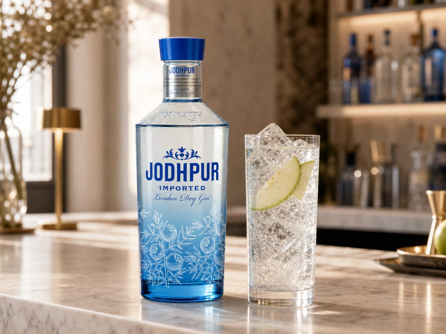Hotový London Dry & Tonic s lahví Jodhpur London Dry Gin